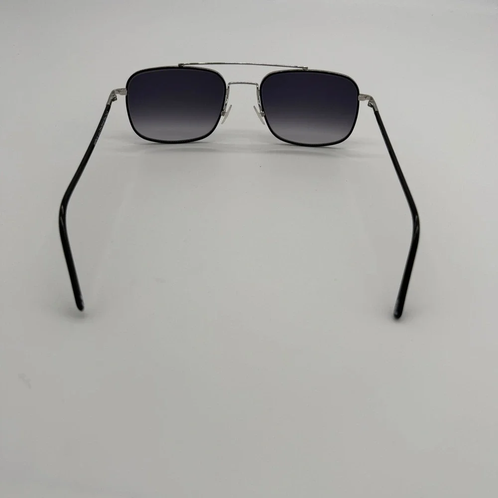 Andy Wolf AMON H. col.a 57/20 Silver Black Square Aviator Sunglasses New
